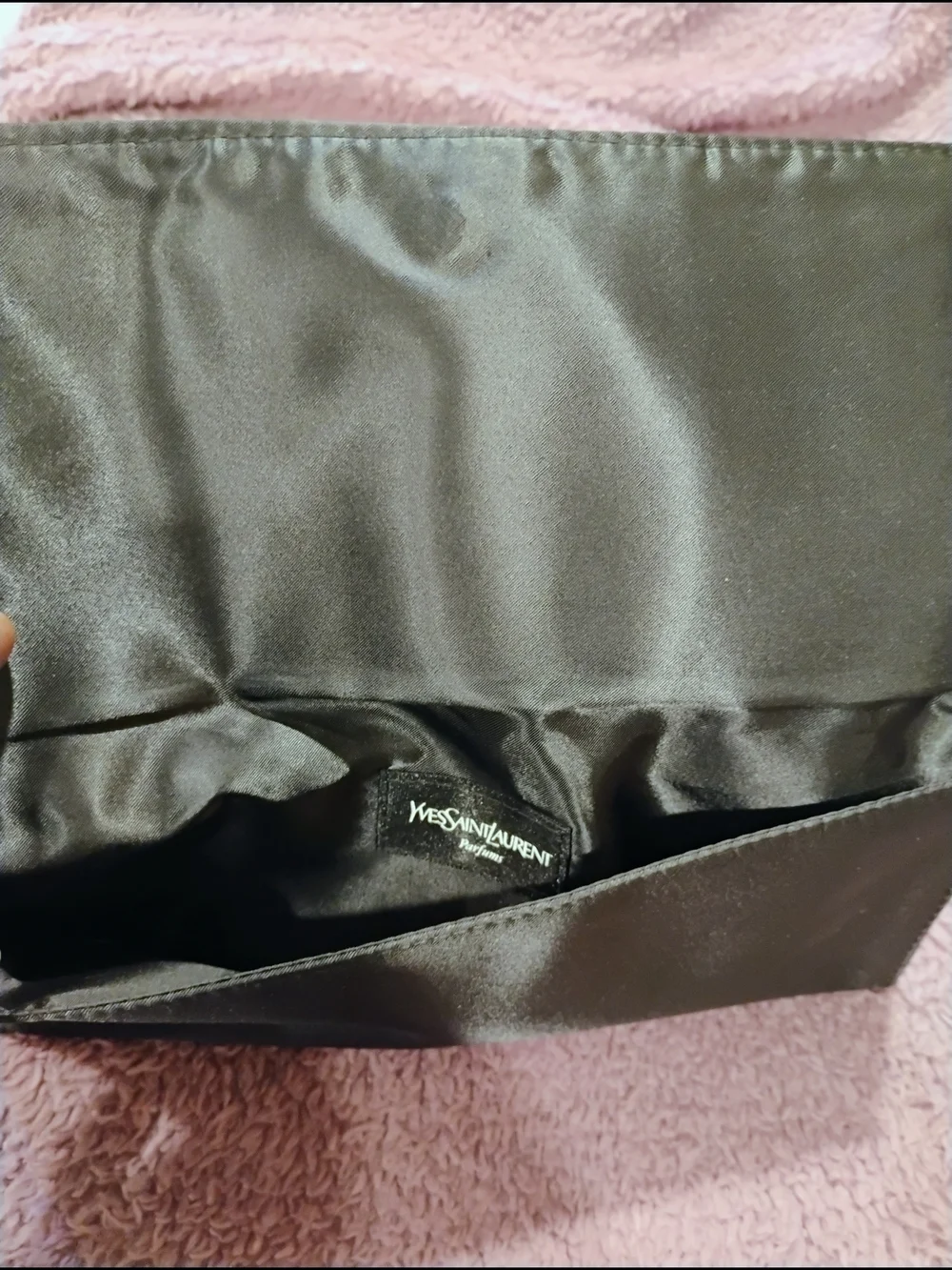 Yves Saint Laurent Black Embroidered Clutch - Picture 5 of 5